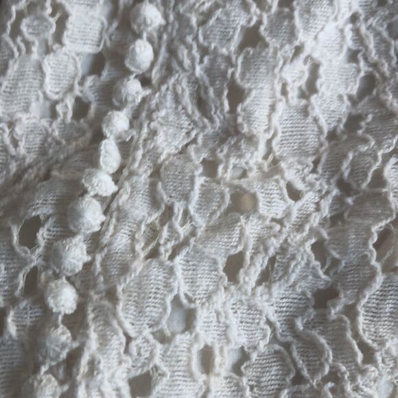 Soft Cream Lace Over Lining Shorts for Summer or Vacation! Pom Pom Hem 32… - Picture 4 of 17